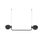 The Super O Hanging Lamp from Zafferano in black.