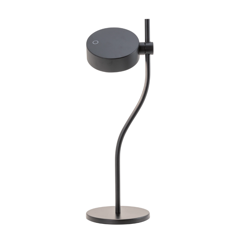 The Super O Table Lamp from Zafferano in black.