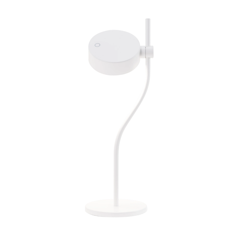 The Super O Table Lamp from Zafferano in white.