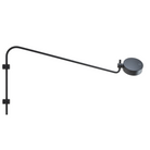 The long Super O Wall Lamp from Zafferano in black.