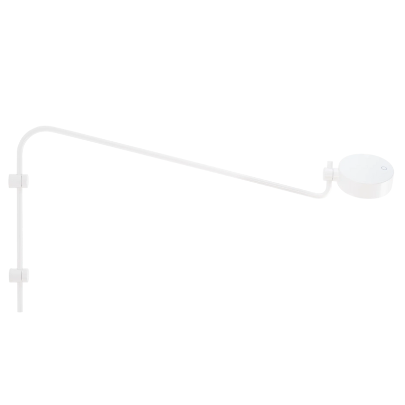 The long Super O Wall Lamp from Zafferano in white.